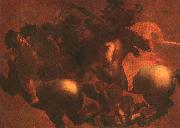  Leonardo  Da Vinci The Battle of Anghiari USA oil painting artist